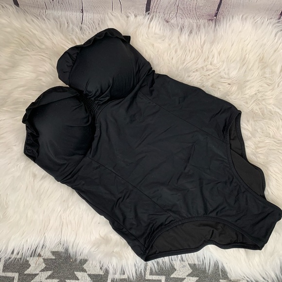 Victoria's Secret Other - Victoria’s Secret black one piece with scoop back